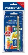Staedtler Noris Club Hatszögletű színes ceruza készlet (12 db / csomag) + 1 db grafitceruza + 1 db radír
