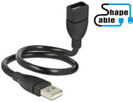Delock USB 2.0 A male > A female ShapeCable 0.35 m