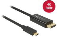 Delock 85257 USB-C - DisplayPort (apa - apa) kábel 3m - Fekete