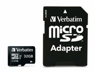 Verbatim Pro 16GB micro SDHC UHS-I CL10 memóriakártya + Adapter