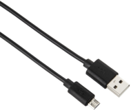 Hama 20070 USB 2.0 - micro USB kábel 1m - Fekete