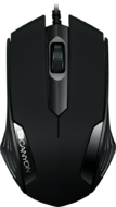 Optical wired mice, 3 buttons, DPI 1000, Black