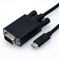 Roline 11.04.5820-10 USB-C 3.1 - VGA (apa - apa) kábel 1m - Fekete