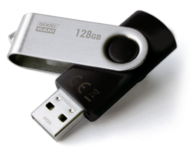 Goodram 128GB UTS2 USB 2.0 Pendrive - Fekete/Ezüst