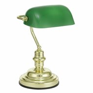 Eglo 90967 Banker 60W Asztali lámpa Zöld-sárgaréz