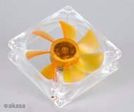 Akasa Ultra Quiet 9cm rendszerhűtő Amber Series