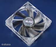 Akasa Ultra Quiet Series 12cm rendszerhűtő Füstös fekete