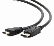 Gembird CC-DP-HDMI-5M DisplayPort - HDMI (apa - apa) kábel 5m - Fekete