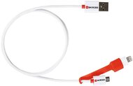 Skross Mikro USB + Lightning/USB kábel 1m Fehér/Piros