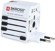 Skross World MUV USB Utazóadapter Fehér