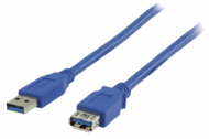 ValueLine VLCP61010L30 USB 3.0 hosszabbító kábel 3m Kék