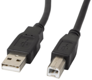 Lanberg CA-USBA-10CC-0050-BK USB-A - USB-B (apa - apa) kábel 5m - Fekete