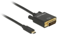 Delock 85320 USB Type-C - DVI-D (Apa-Apa) Adapterkábel 1m - Fekete