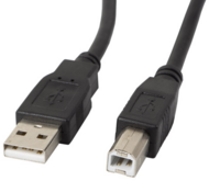 Lanberg CA-USBA-11CC-0018-BK USB 2.0 A - USB 2.0 B (apa - apa) kábel 1.8m - Fekete