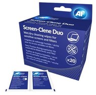 PER Tisztítószerek AF Tisztítókendő, képernyőhöz, 20 db nedves-száraz kendőpár, "Screen-Clene Duo"