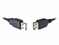 Gembird CC-USB2-AMAF-75CM/300BK USB 2.0 A-A összekötő kábel 0.75m - Fekete