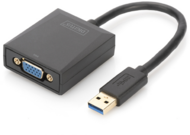 Digitus DA-70840 USB-A apa - VGA anya adapter - Fekete