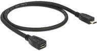 Delock 83567 Micro USB (apa - anya) kábel 0.5m - Fekete