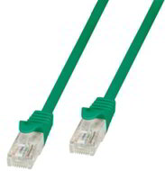Logilink CP1045U UTP CAT5e Patch kábel 1.5m Zöld