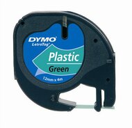 Dymo Letratag 12mm Festékszalag - Kék alapon fekete
