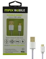 Max Mobile USB - MicroUSB Sync and Charge kábel 1m Ezüst