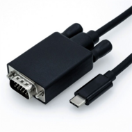ROLINE USB C 3.1 apa - VGA apa adapter 2m Fekete