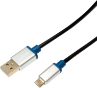 Logilink BUAM215 Premium USB-A apa - Micro-B apa összekötő kábel 1.5m - Fekete