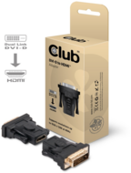 CLUB3D DVI-D - HDMI adapter Fekete