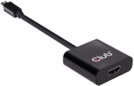 CLUB3D Mini Displayport 1.2 - HDMI 2.0 UHD active adapter Fekete