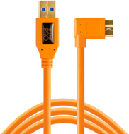 Theter Tools CU61RT15-ORG TetherPro USB3.0-A apa - MicroUSB-B(jobb) apa Adatkábel 4.6m - Narancs