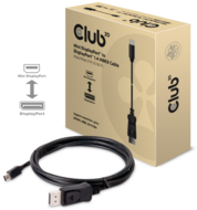 CLUB3D Mini Displayport - Displayport 1.4 HBR3 2m kábel Fekete