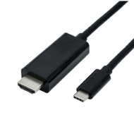 Roline 11.04.5841 USB3.1 Type C apa - HDMI apa Adapter kábel - Fekete