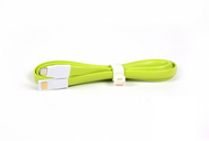iTotal CM2641G MiniUSB - Lightning lapos töltőkábel 1m Zöld