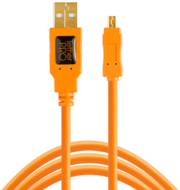 Tether Tools CU8015 TetherPro USB 2.0 - Mini USB kábel 4.6m Narancs