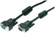 Logilink VGA hosszabbító kábel 10m Fekete