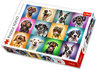 Trefl 10462 puzzle 1000 darabos - vicces kutyák