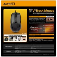 A4TECH V-Track Vezetékes Optikai Egér - Fekete