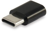 Equip 133472 USB-C -> MicroUSB átalakító apa/anya - Fekete