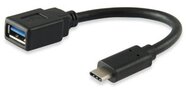 Equip 133455 USB-C -> USB-A átalakító apa/anya - Fekete