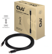 CLUB3D Mini Displayport - Displayport 2m Adapter kábel Fekete