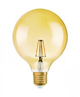 Osram 34 non-dim 4W E27 LED Vintage 1906 GLOBE125 Arany üveg izzó - Meleg fehér