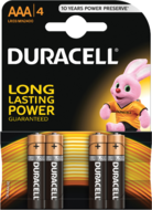 Duracell Basic (BSC) DuraLock Alkaline AAA Ceruzaelem (4 db / csomag)