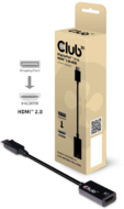 CLUB3D CAC-1080 Displayport 1.4 - HDMI 2.0a adapter Fekete
