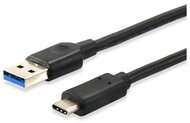Equip 12834107 USB-C -> USB-A 3.1 apa/apa összekötőkábel 1m - Fekete