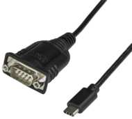 Startech ICUSB232PROC USB-C - RS232 (apa - apa) kábel 0.4m - Fekete