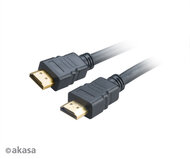 Akasa AK-CBHD17-20BK Nagy sebességű HDMI kábel Ethernettel 2m Fekete