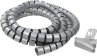 LogiLink KAB0013 Flexibilis 2500x25mm spirál kábelcső - Ezüst
