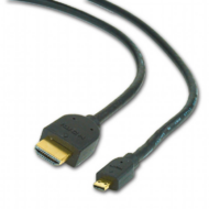 Gembird CC-HDMID-6 HDMI-A apa - Micro HDMI apa összekötő kábel 1.8m Fekete (bulk csomagolás)