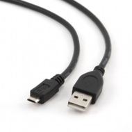Gembird CCP-MUSB2-AMBM-0.1M USB-A apa - Micro-USB apa Összekötő kábel 0.1m - Fekete