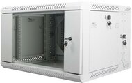Lanberg 19" Fali rack szekrény 6U 600x600mm - Szürke